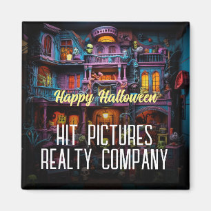 Happy Halloween Horror Realtor Contractor Magnet