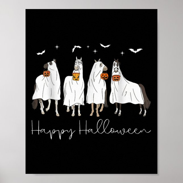 Happy Halloween Horse Ghost 2025  Poster (Vorne)