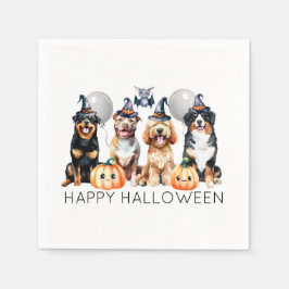 Happy Halloween Hunde Serviette