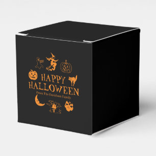 Happy Halloween individuelle Name Leckerei spukhaf Geschenkschachtel