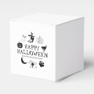 Happy Halloween individuelle Name Leckerei spukhaf Geschenkschachtel