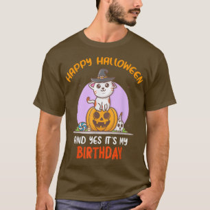 Happy Halloween ist mein Geburtstags-Hexentagsjung T-Shirt