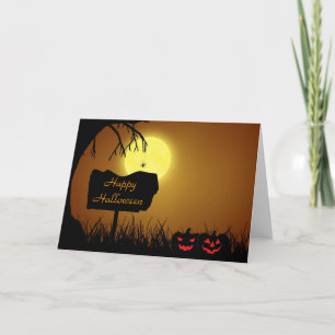 Happy Halloween Jack Die Lantern Pumpkins Card Karte