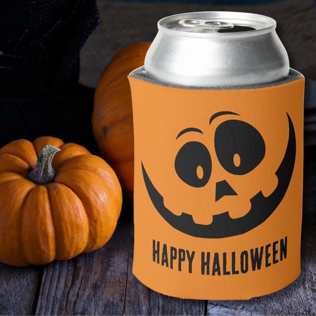 Happy Halloween Jack O Lantern Dosenkühler (Cute Pumpkin Face Jack O Lantern Happy Halloween Can Cooler)