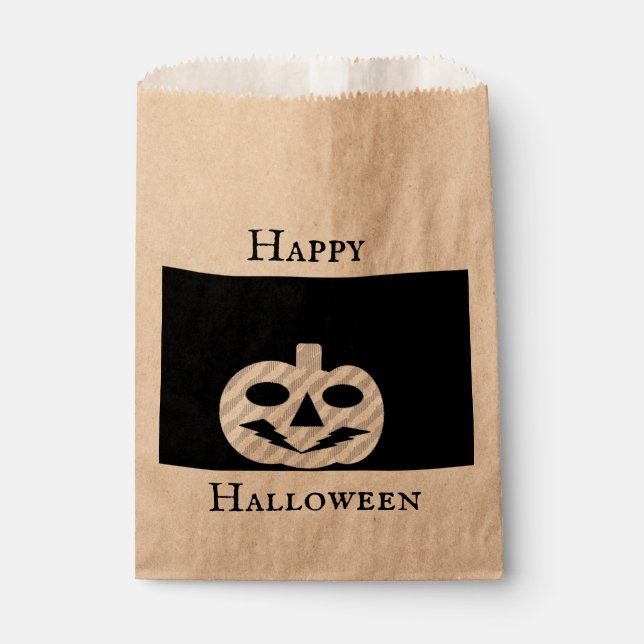 Happy Halloween Jack-o’-lantern Favor Bag Geschenktütchen (Vorderseite)