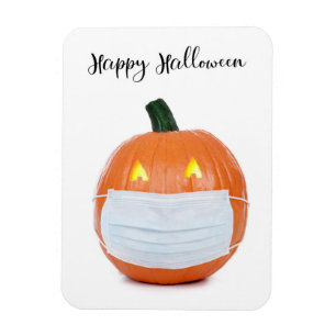 Happy Halloween Jack 'o Lantern in der Gesichtsmas Magnet