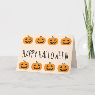 Happy Halloween Jack O Lantern Karte