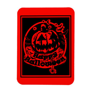 Happy Halloween Jack O Lantern Magnet