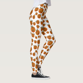 Happy Halloween Jack-o-Laternen Kürbis Leggings