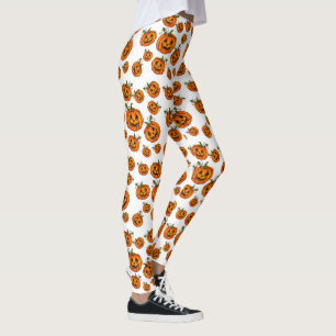 Happy Halloween Jack-o-Laternen Kürbis Leggings