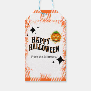 Happy Halloween Jackolantern Pumpkin Geschenkanhänger