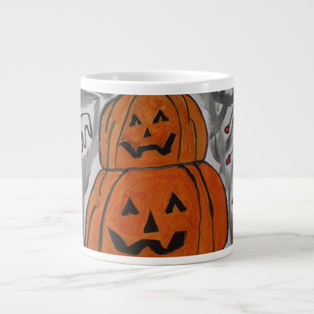 Happy Halloween Jumbo-Tasse (Vorderseite)