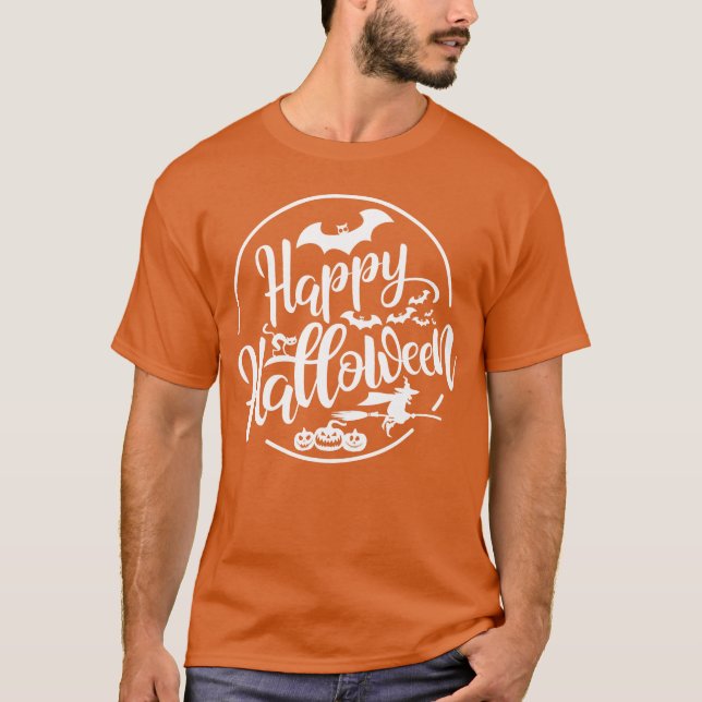 Happy Halloween Junge T-Shirt (Vorderseite)
