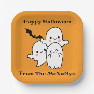 Happy Halloween kann personalisieren Pappteller