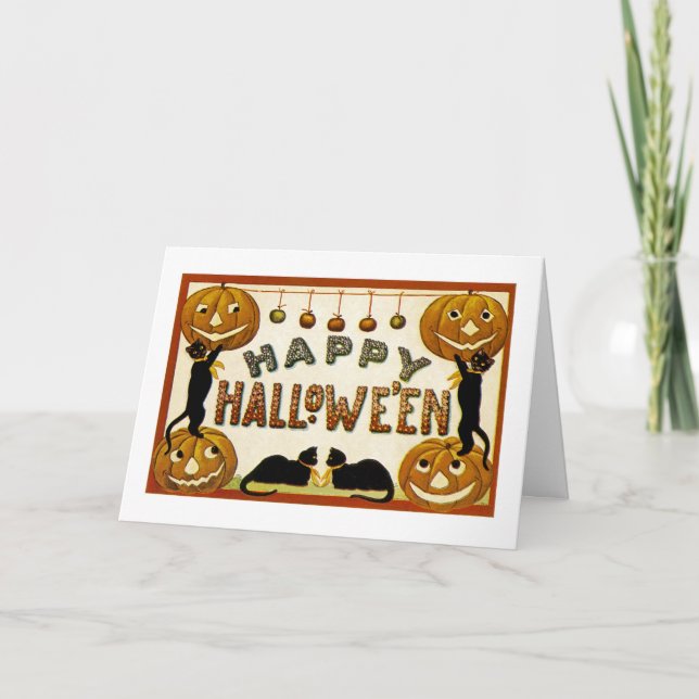 Happy Halloween Karte (Vorderseite)