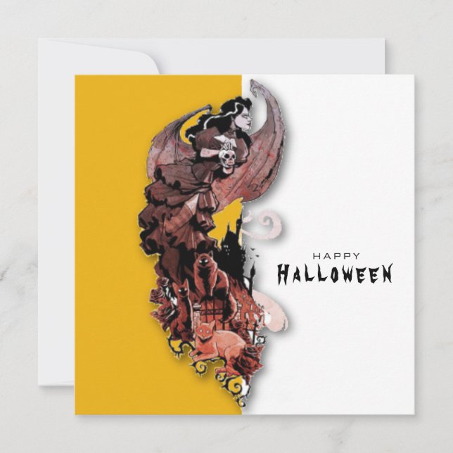 Happy Halloween-Karte (Vorderseite)