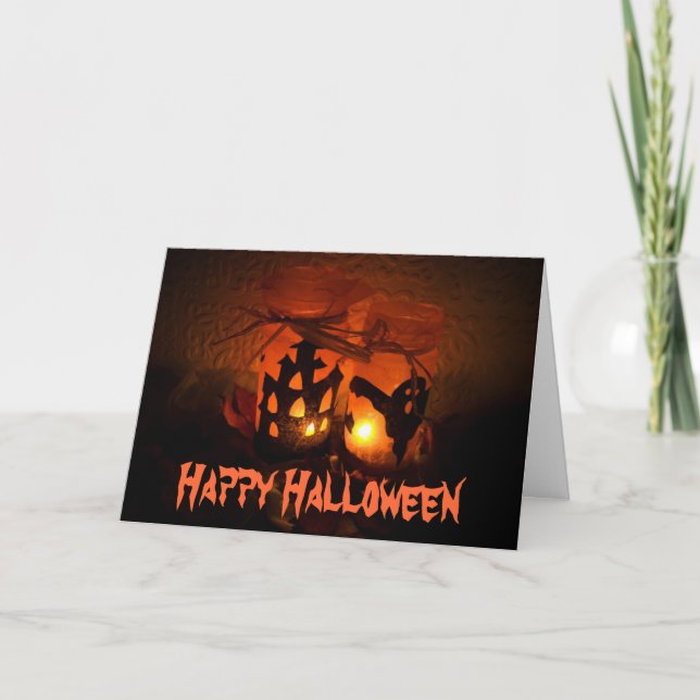 Happy Halloween Karte (Vorderseite)