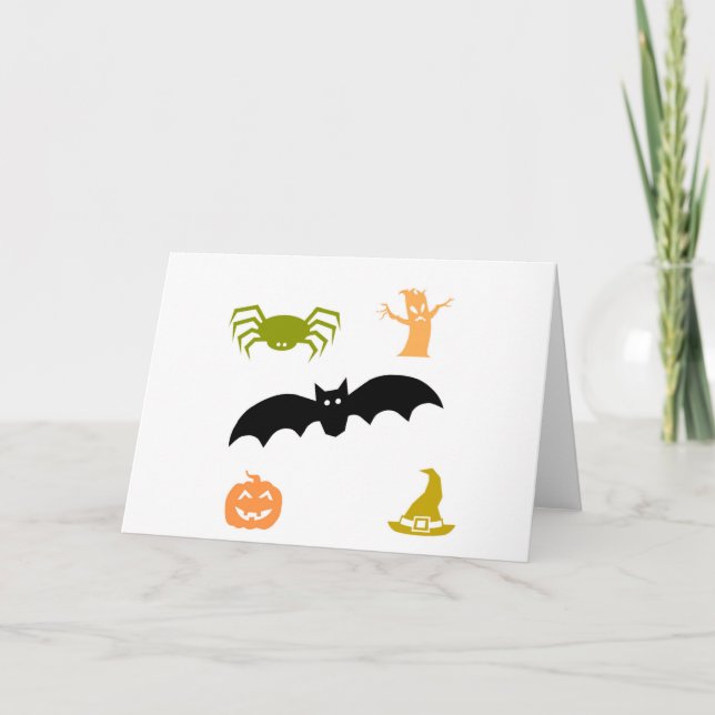 Happy Halloween Karte (Vorderseite)