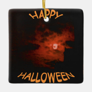 Happy Halloween Keramikornament