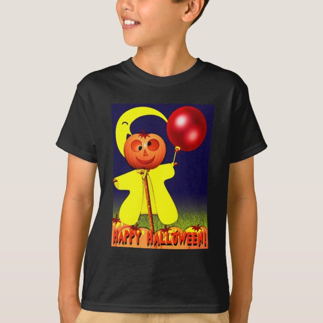 Happy Halloween Kid's Dark Shirt (Vorderseite)