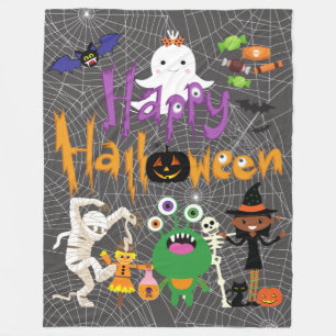 Happy Halloween Kids Niedlich und Spooky Fleece Bl