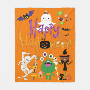 Happy Halloween Kids Niedlich und Spooky Fleece Bl