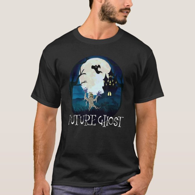 HAPPY HALLOWEEN KÜNFTIGE GHOST T-Shirt (Vorderseite)