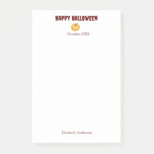 Happy Halloween Kürbis Aquarell Post-It Notes Post-it Klebezettel