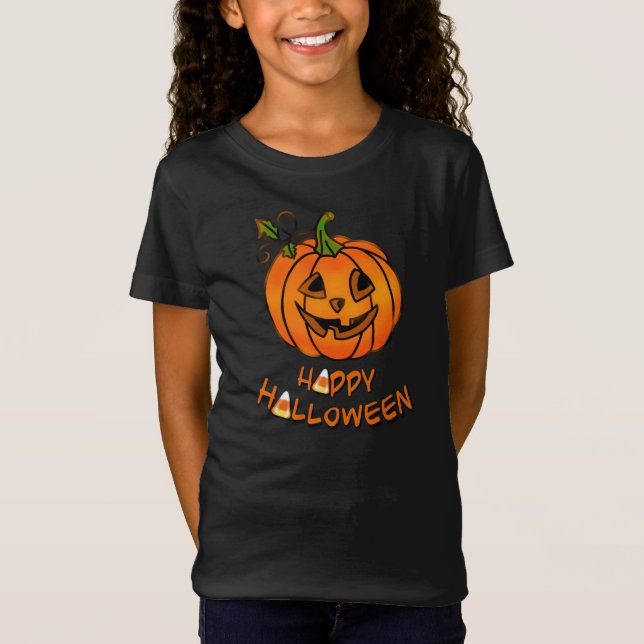 Happy Halloween | Kürbis | Süßmais T-Shirt (Vorderseite)