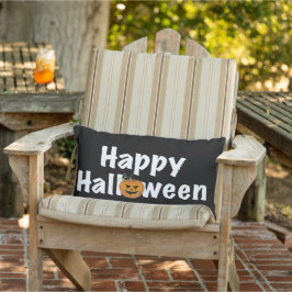 Happy Halloween Kürbiskugel-Jack-Laterne Kissen Für Draußen