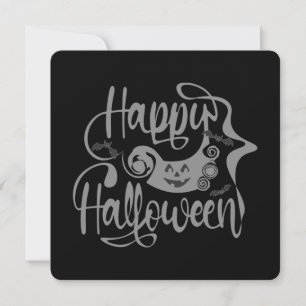 Happy Halloween-Kürbislaterne Einladung
