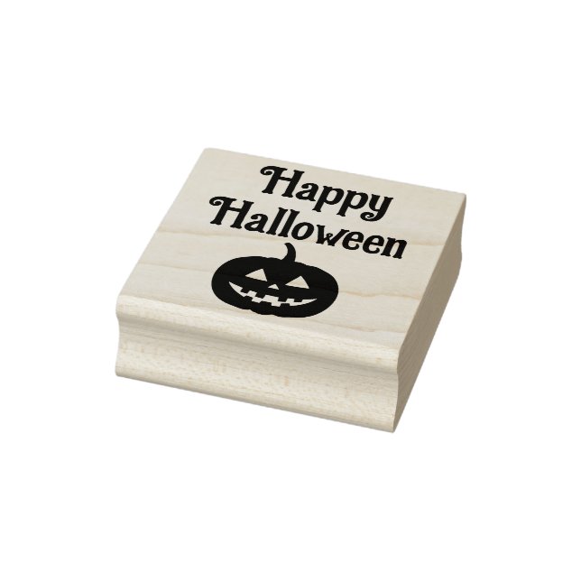 Happy Halloween Kürbislaterne Face Gummistempel (Stempel)