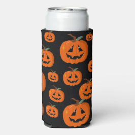 Happy Halloween Kürbislaterne Illustrative Kunst Selters Dosenkühler