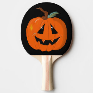 Happy Halloween Kürbislaterne Illustrative Kunst Tischtennis Schläger
