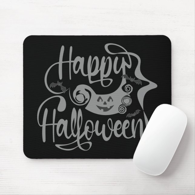 Happy Halloween-Kürbislaterne Mousepad (Mit Mouse)
