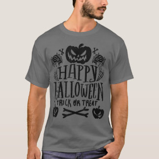 Happy Halloween Kürbislaterne Pumpkin Trick or Tr T-Shirt