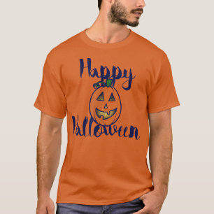 Happy Halloween Kürbislaterne T-Shirt