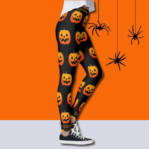 Happy Halloween Kürbislaternen Pumpkins Party Leggings