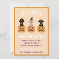 Happy Halloween Labrador Retriever Dogs Pumpkin