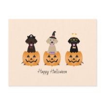Happy Halloween Labrador Retriever Dogs Pumpkin