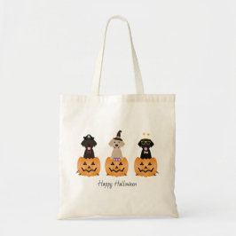 Happy Halloween Labrador Retriever Dogs Pumpkin Tragetasche