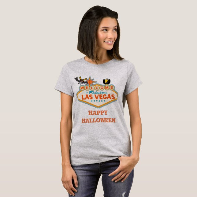 Happy Halloween Las Vegas Style T-Shirt (Vorne ganz)
