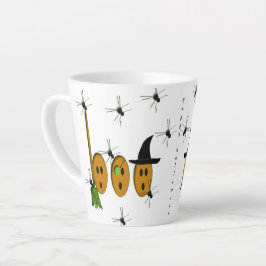 Happy Halloween Latte Tasse