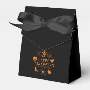 Happy Halloween Leckerei individuelle Name schwarz Geschenkschachtel