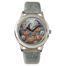 Happy Halloween Leckerei oder Tricks Design Armbanduhr