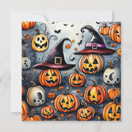 Happy Halloween Leckerei oder Tricks Design Einladung