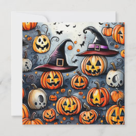 Happy Halloween Leckerei oder Tricks Design Einladung