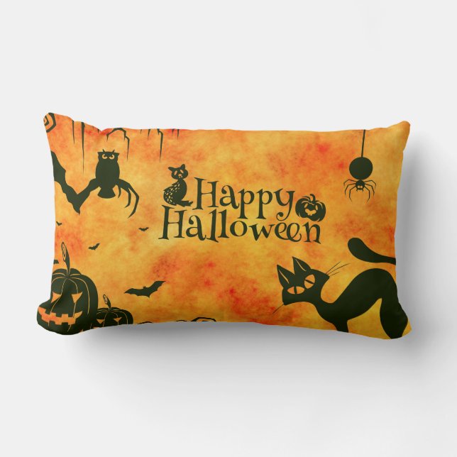 Happy Halloween Lendenkissen (Vorderseite)