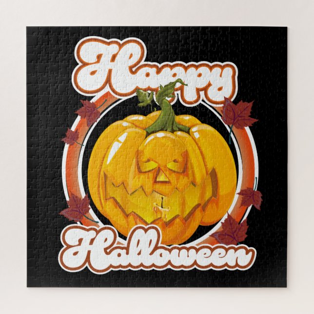 Happy Halloween Logo Puzzle (Vertikal)