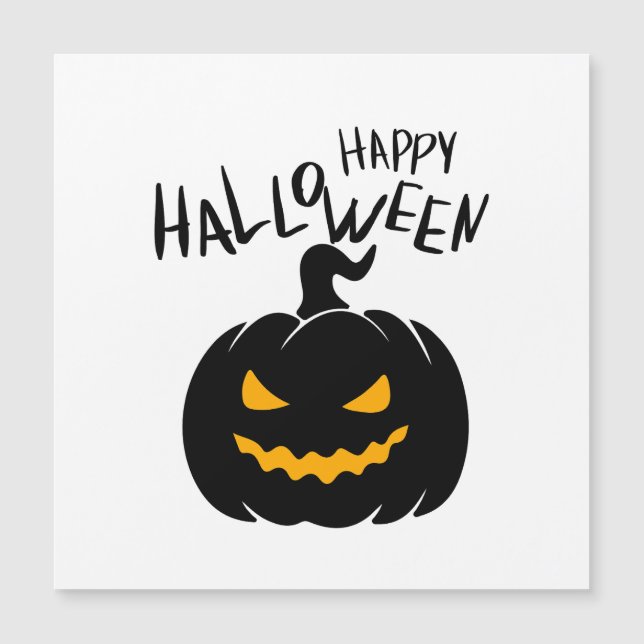 Happy Halloween Magnetkarte (Vorderseite)